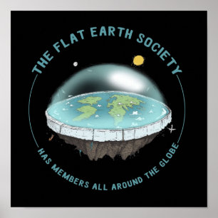 Affiche Terre plate