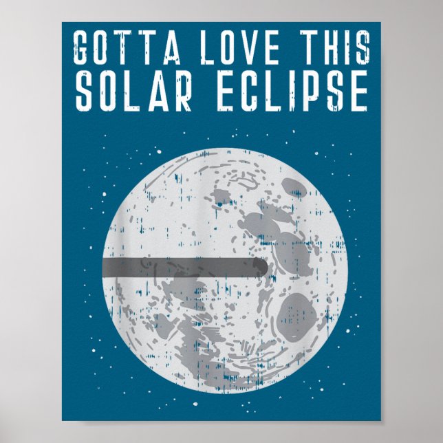 Affiche Terre Plate Éclipse Solaire Lune Drôle Théorie du  (Devant)