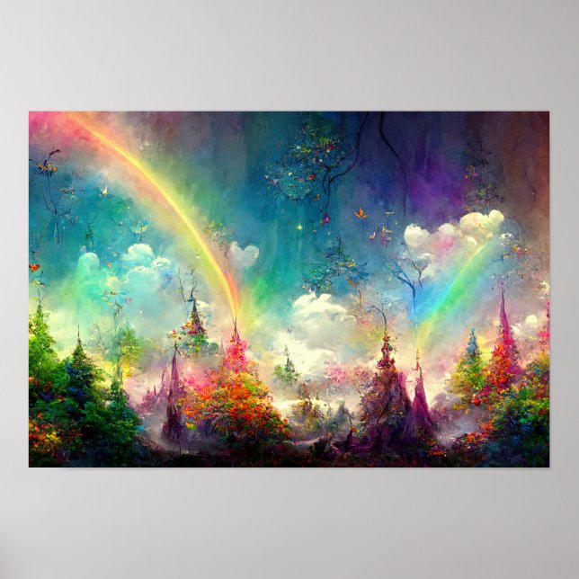 Affiche Terre promise de la forêt arc-en-ciel (Devant)