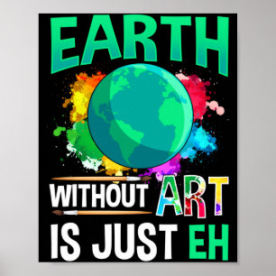 Affiche Terre sans art est juste Eh Drôle Artiste Peintre