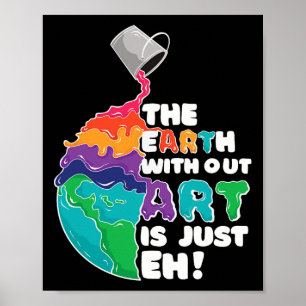 Affiche Terre Sans Art Est Juste Eh - Planète Art - Terre