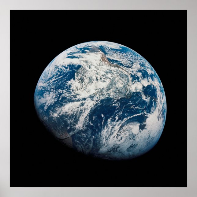 Affiche Terre Tirée De L'Aollo 8 Spacecraft. (Devant)