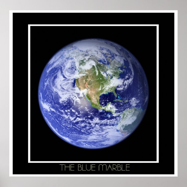 Affiche Terre visible : Le marbre bleu (Devant)