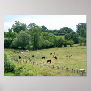 Affiche Terres cultivables anglaises