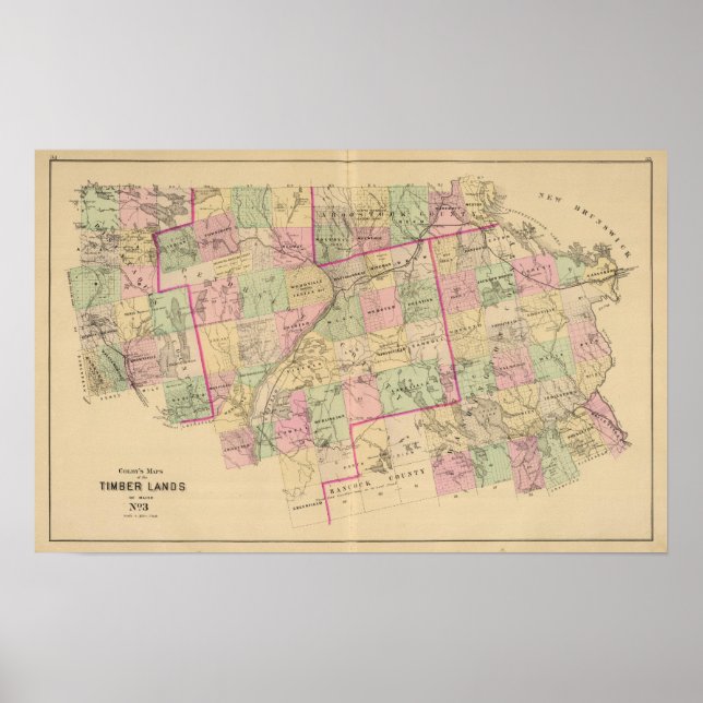 Affiche Terres en bois 3 Carte (Devant)