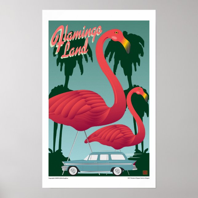 Affiche Terres Flamants roses DE VOYAGE (Devant)