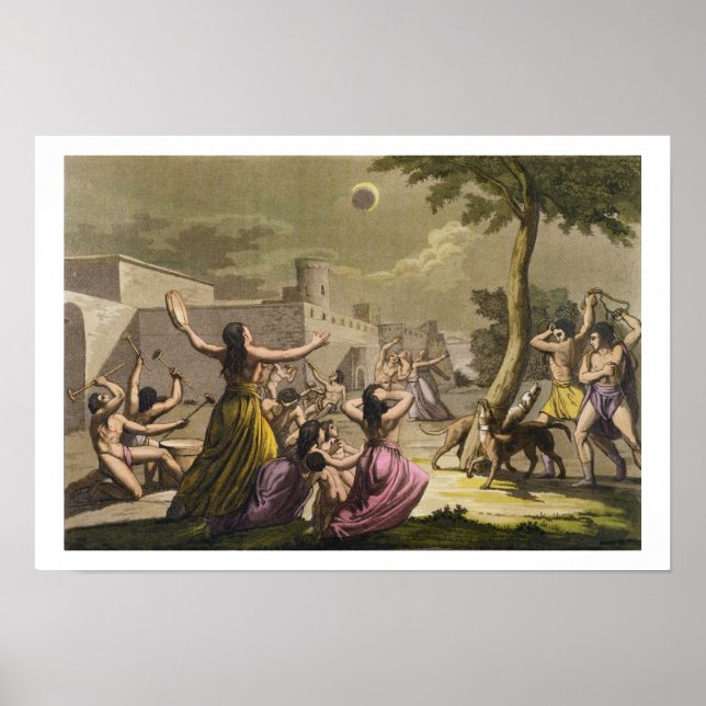 Affiche Terreur des Péruviens pendant une éclipse de m (Devant)