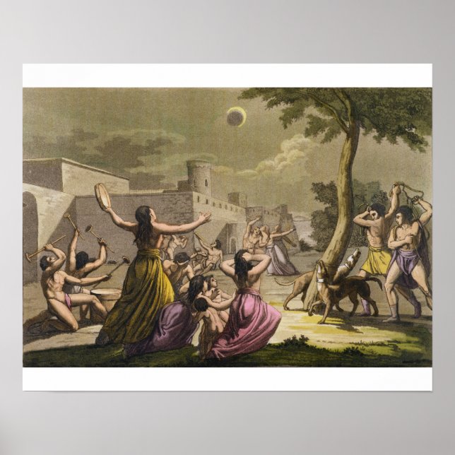 Affiche Terreur des Péruviens pendant une éclipse de m (Devant)