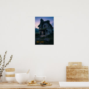 Affiche Terreur gothique sombre du crépuscule