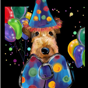 AFFICHE TERRIER AIREDALE