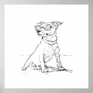 Affiche Terrier Jack Russell