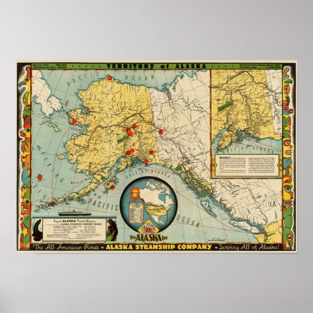 Affiche Territoire de l'Alaska (Devant)