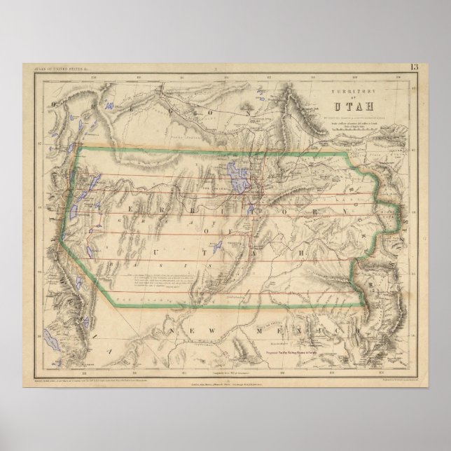 Affiche Territoire de l'Utah (Devant)