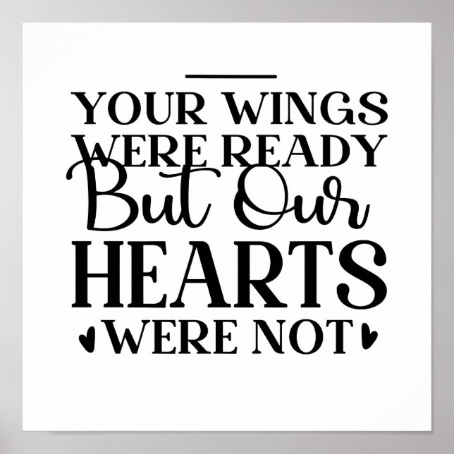 Affiche Tes Ailes Étaient Prêtes Mais Nos Coeurs N'Étaient (Devant)