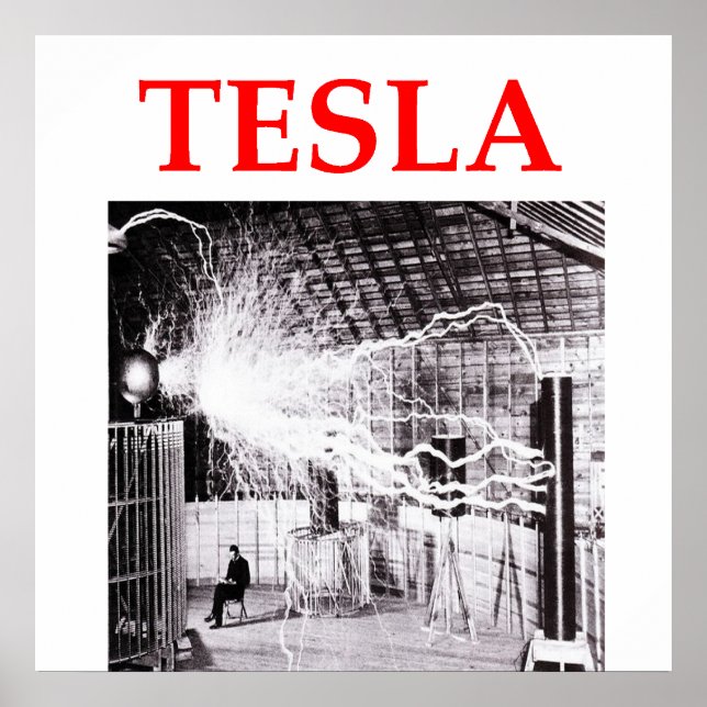 Affiche tesla (Devant)