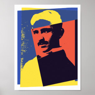 Affiche Tesla Pop Art