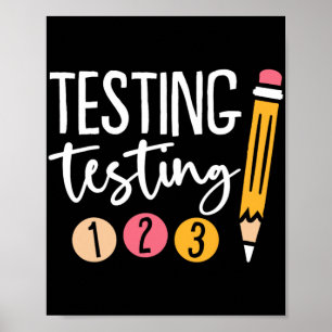 Affiche Test 123 jour d'essai mignon 3