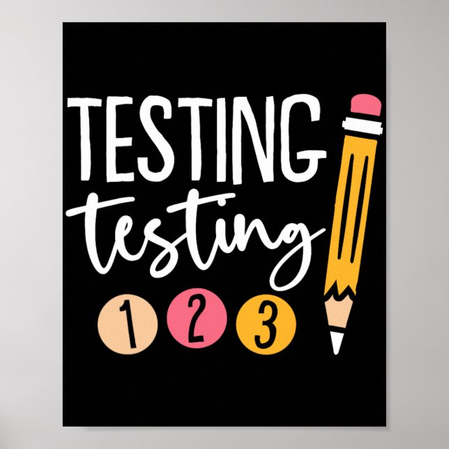 Affiche Test 123 jour d'essai mignon 3 (Devant)