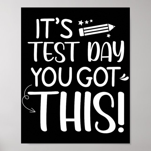 Affiche Test Day C'est Test Day Vous avez ce professeur St (Devant)