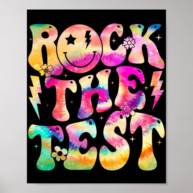 Affiche Test Day Retro Hippie Motivational Tea (Devant)