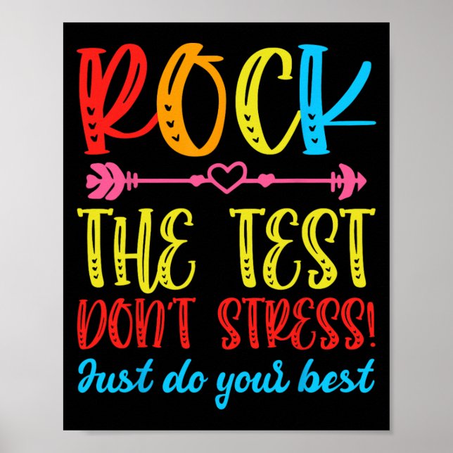 Affiche Test Day Rock Le test ne stresse pas le témoignage (Devant)