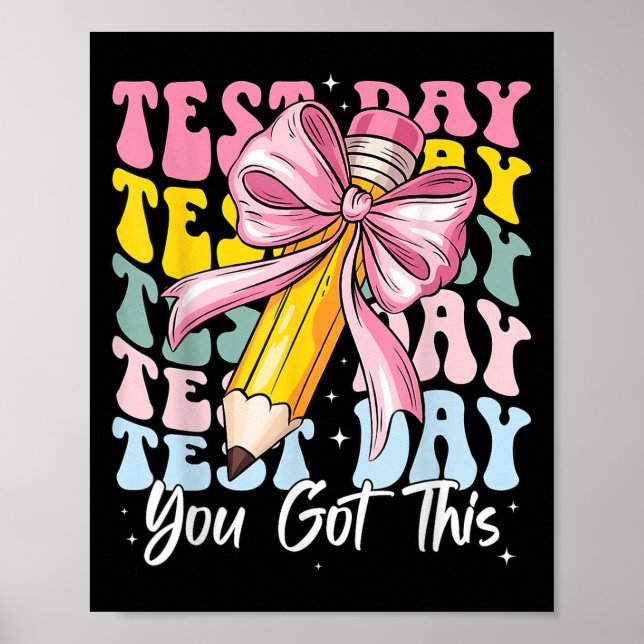 Affiche Test Day Rock The Test Motivational Teacher You Go (Devant)