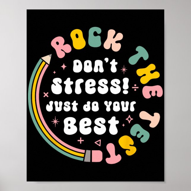 Affiche Test Day Rock The Test Teacher Test Day (Devant)