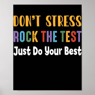 Affiche Test Day Rock The Test Teacher Test Day