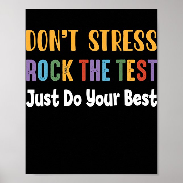 Affiche Test Day Rock The Test Teacher Test Day (Devant)