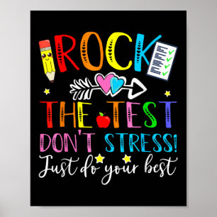 Affiche Test Day Rock The Test Teacher Test Day T Shirt