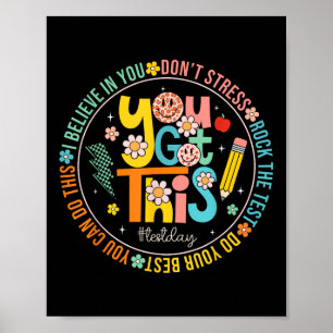Affiche Test Day Rock The Test Teacher Test Day You got