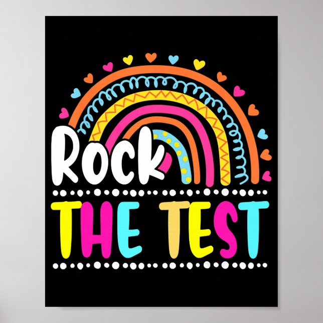 Affiche Test Day Rock The Test Teacher Testing Day (Devant)