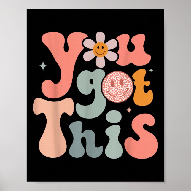 Affiche Test Day Teacher Shirt Motivational Testing Day St (Devant)