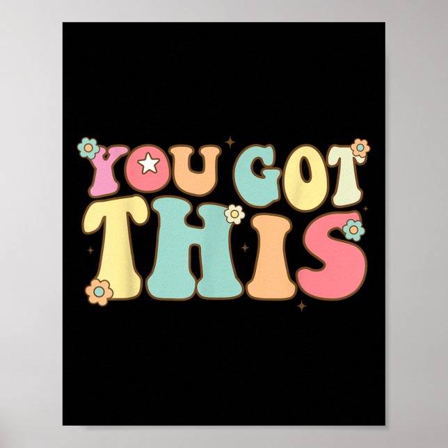 Affiche Test Day Teacher Shirt Motivational Testing Day St (Devant)