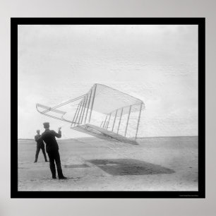 Affiche Test de Glider Wilbur et Orville 1901