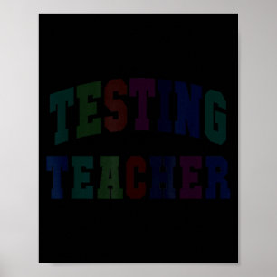 Affiche Test d'humour enseignant mode test jour sur ela st