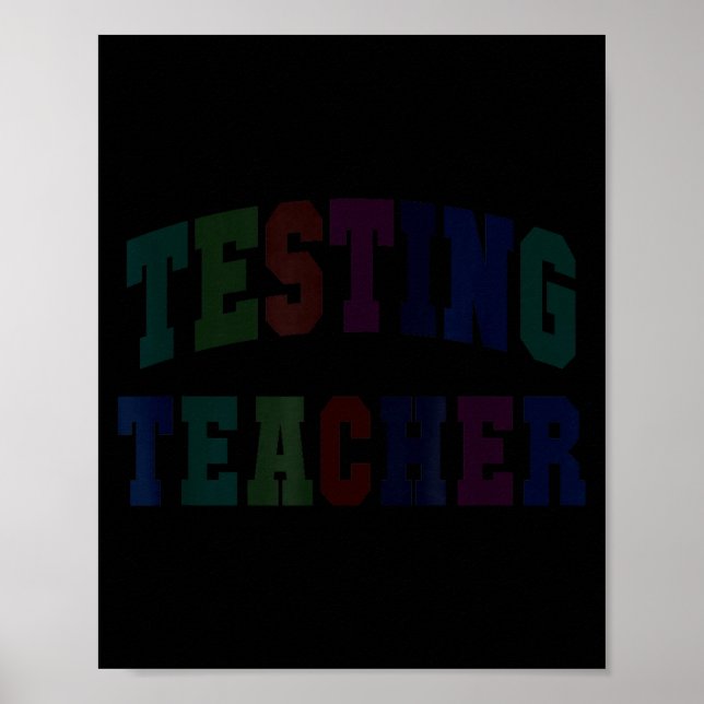 Affiche Test d'humour enseignant mode test jour sur ela st (Devant)