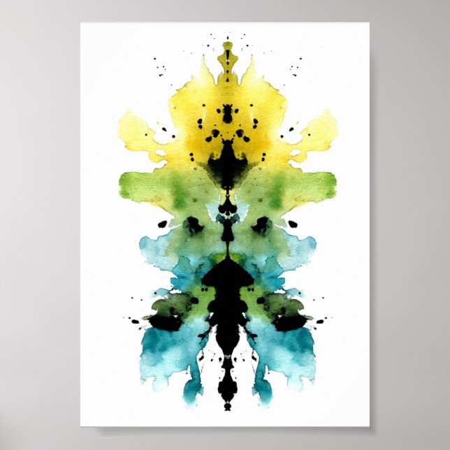 Affiche Test Inkblot Rorschach. Ne me traite pas de fou (Devant)
