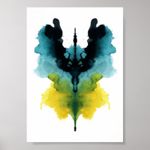 Affiche Test Inkblot Rorschach. Ne me traite pas de fou
