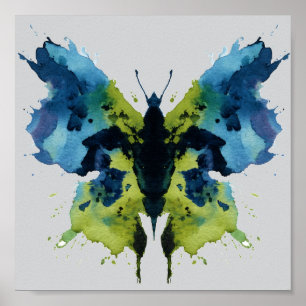 Affiche Test Inkblot Rorschach. Ne me traite pas de fou