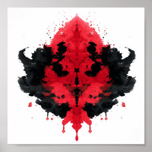 Affiche Test Inkblot Rorschach. Ne me traite pas de fou