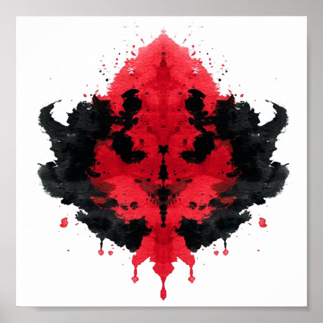 Affiche Test Inkblot Rorschach. Ne me traite pas de fou (Devant)