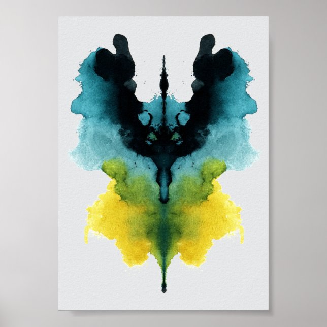 Affiche Test Inkblot Rorschach. Ne me traite pas de fou (Devant)