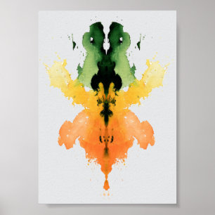 Affiche Test Inkblot Rorschach. Ne me traite pas de fou