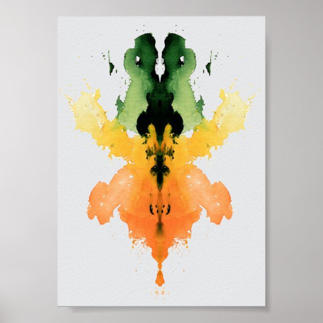 Affiche Test Inkblot Rorschach. Ne me traite pas de fou (Devant)