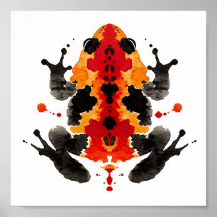 Affiche Test Inkblot Rorschach. Ne me traite pas de fou