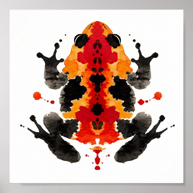 Affiche Test Inkblot Rorschach. Ne me traite pas de fou (Devant)