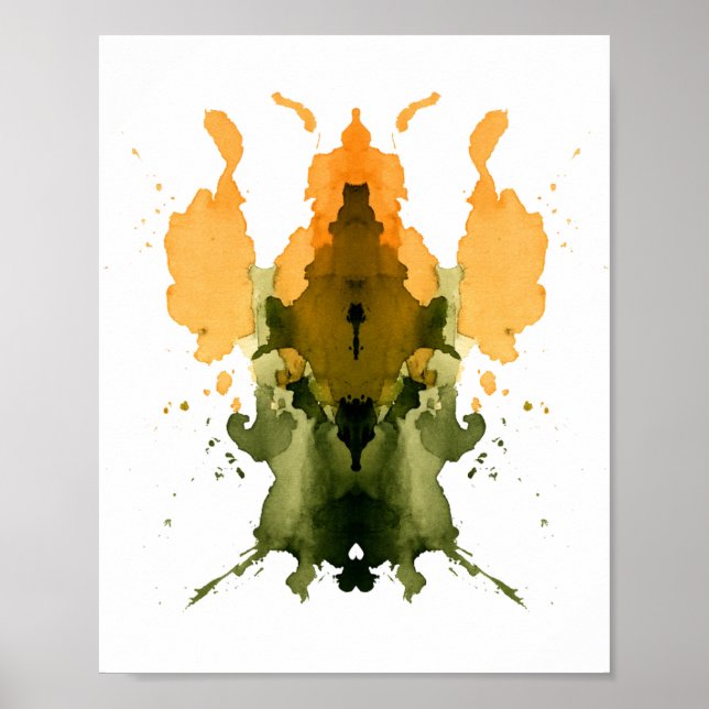Affiche Test Inkblot Rorschach. Ne me traite pas de fou (Devant)