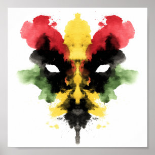 Affiche Test Inkblot Rorschach. Ne me traite pas de fou