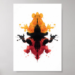 Affiche Test Inkblot Rorschach. Ne me traite pas de fou